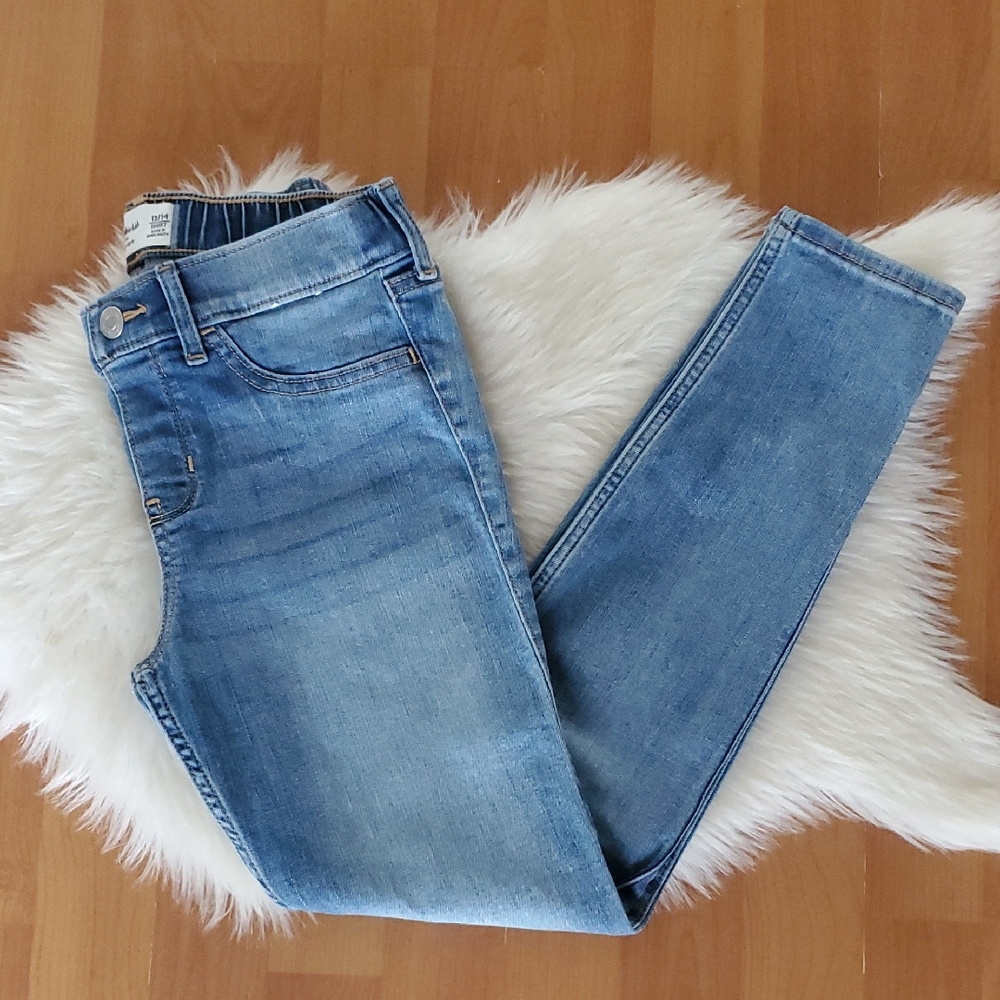 Abercrombie Kids Mid Rise Pull On Jean Legging Jegging 13/14 Short